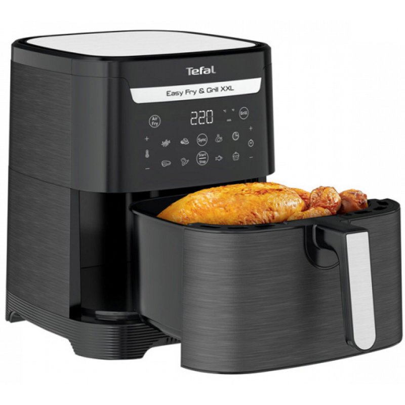 TEFAL EY8018 Easy Fry & Grill XXL Μαύρο Φριτέζα Αέρος 6.5lt με Αποσπώμενο Κάδο 0036543 TEFAL EY8018 Easy Fry & Grill XXL Μαύρο Φριτέζα Αέρος 6.5lt με Αποσπώμενο Κάδο 0036543