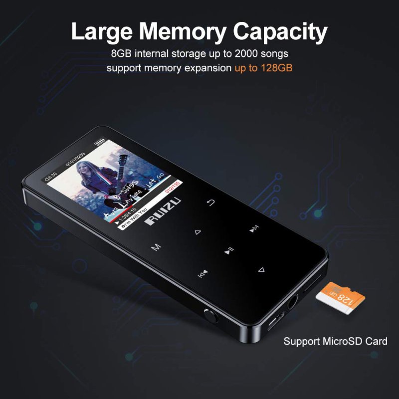 RUIZU MP3 player D51 με ηχείο, 1.8 RUIZU MP3 player D51 με ηχείο, 1.8