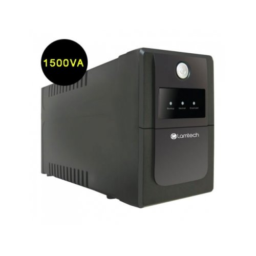 LAMTECH LAM113867 UPS WITH AVR 1500V ,CPU 2x12V9AH,4 SCHUKO SOCKET 0036861