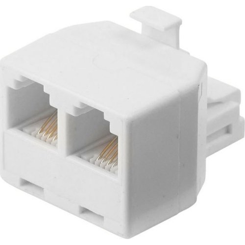 NEDIS TCGP90995WT Ταφ RJ11 6x4, 1 αρσ. - 2 θηλ 0036987