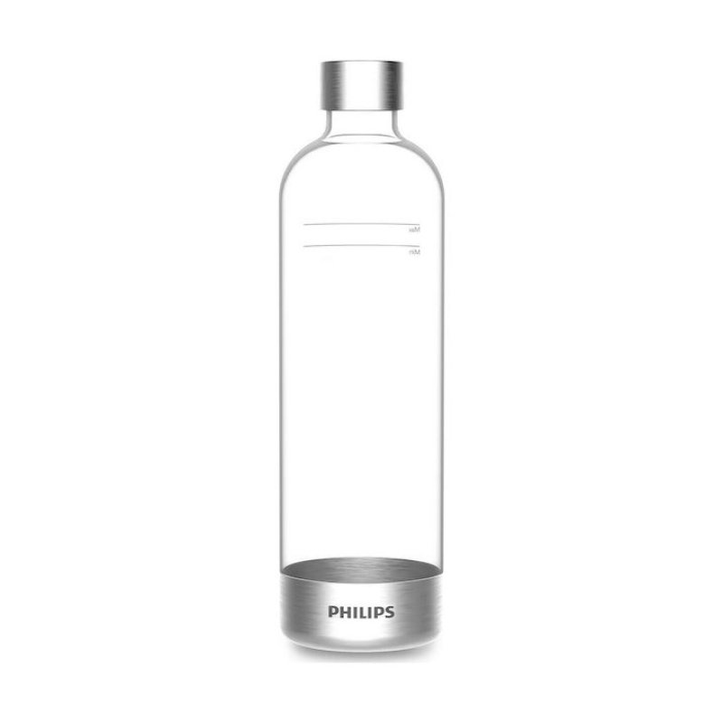 Philips ADD911GR/10 Μπουκάλι για Ανθαρακούχο Νερό 1Lt (BPA-free) Γκρι x 2 τεμ 0037358
