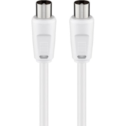 GOOBAY καλώδιο κεραίας αρσενικό 68147, <70dB, CCS, 2.5m, λευκό 0037596