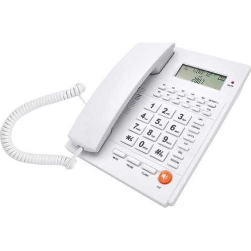 TELCO ΤΜ-PA117 Ενσύρματο Τηλέφωνο Γραφείου Λευκό 0037604