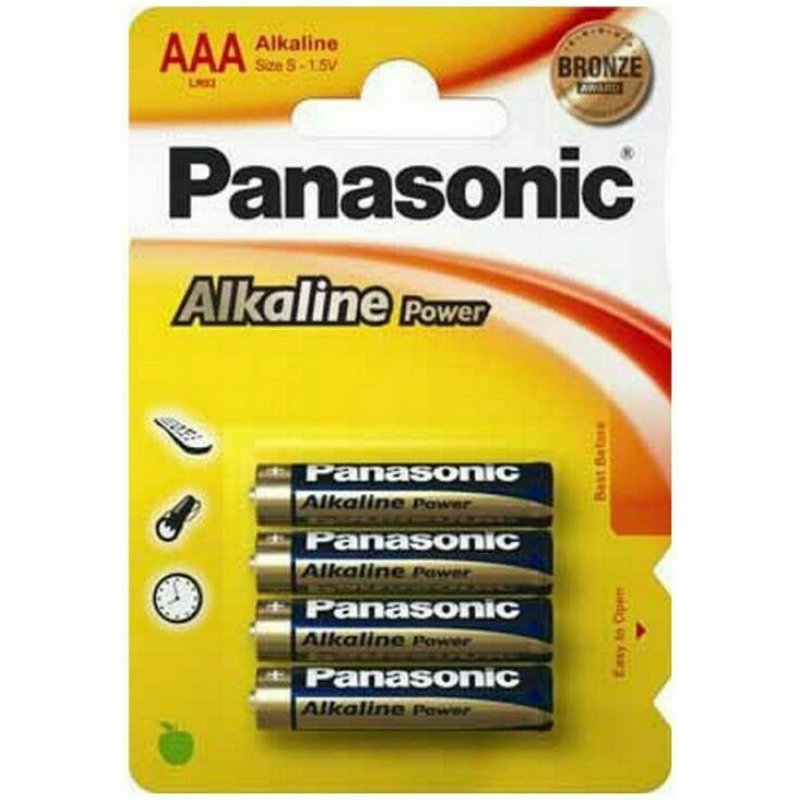 Panasonic LR03APB/4BP Alkaline Power Μπαταρίες AAA 1.5V 4τμχ 0037618 Panasonic LR03APB/4BP Alkaline Power Μπαταρίες AAA 1.5V 4τμχ 0037618