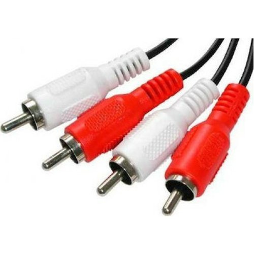 POWERTECH CAB-R001  Cable 2x RCA male - 2x RCA male 1.5m 0037908