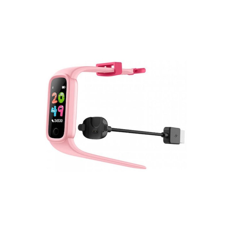 Kiddoboo KR01PNK Smart Band Παιδικό Smartwatch με Λουράκι από Καουτσούκ/Πλαστικό Ροζ 0037916 Kiddoboo KR01PNK Smart Band Παιδικό Smartwatch με Λουράκι από Καουτσούκ/Πλαστικό Ροζ 0037916