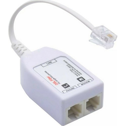 POWERTECH ADSL-06 VDSL Splitter με Φίλτρο RJ11 Λευκό 0038405