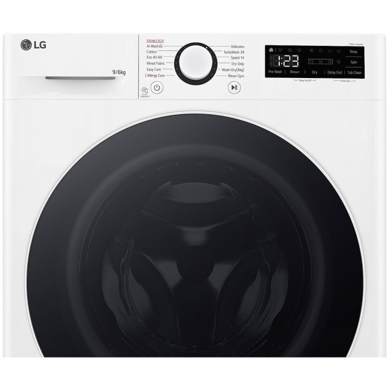 LG D4R5009TSWW Πλυντήριo-Στεγνωτήριο 9kg/6kg Ατμού 1400 Στροφές με Wi-Fi 0039289 LG D4R5009TSWW Πλυντήριo-Στεγνωτήριο 9kg/6kg Ατμού 1400 Στροφές με Wi-Fi 0039289