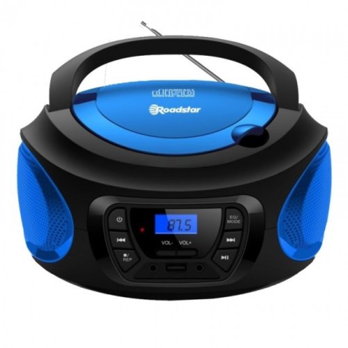 ROADSTAR CDR-365U/BL Φορητό Ηχοσύστημα με CD / MP3 / USB / Ραδιόφωνο Μπλε 0040050