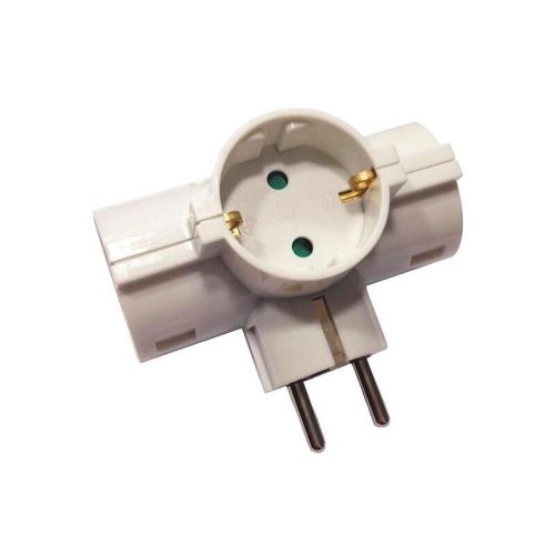 EUROLAMP 147-10020 ΣΟΥΚΟ 3 ΕΞΟΔΩΝ (ΣΤΑΥΡΟΣ) ΟΡΙΖΟΝΤΙΟ ΜΕ ΠΡΟΣΤΑΣΙΑ ΕΠΑΦΩΝ 0040612