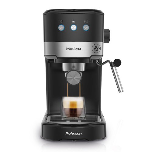 Rohnson Modena R-98012 Μηχανή Espresso 1100W Πίεσης 20bar Μαύρη 0040985