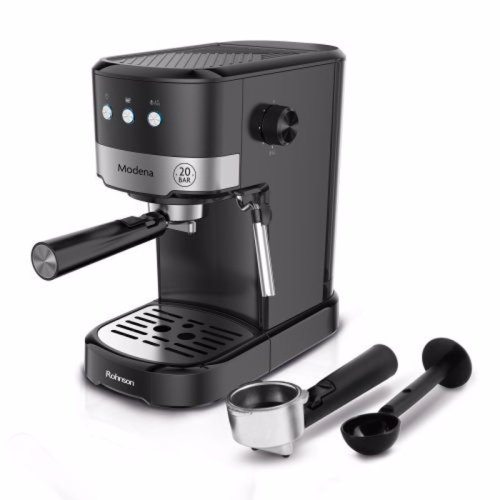 Rohnson Modena R-98012 Μηχανή Espresso 1100W Πίεσης 20bar Μαύρη 0040985