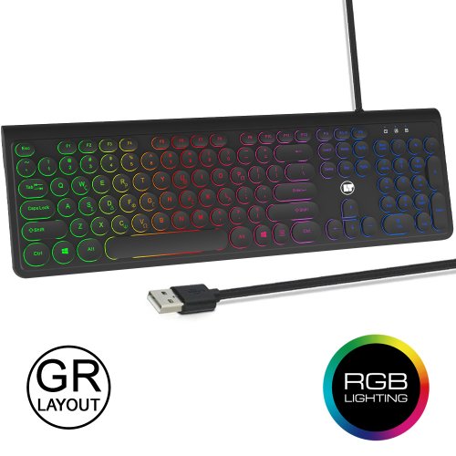 LAMTECH LAM113058 Rainbow Gaming Ενσύρματο Πληκτρολόγιο με  RGB φωτισμό 0041019
