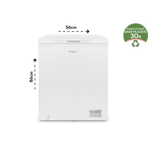INVENTOR MDH-145EL Καταψύκτης Μπαούλο 142lt 0041084