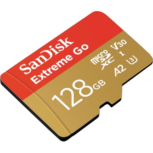 SanDisk 128GB Extreme Go Micro SDXC Card (for Android Smartphones and Tablets, Action Cams, Drones, etc) 0041097