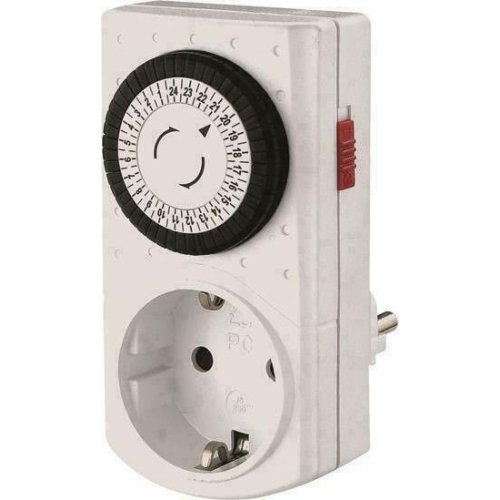 EUROLAMP 147-35000 Μηχανικός Χρονοδιακόπτης Πρίζας Ημερήσιος 0041109