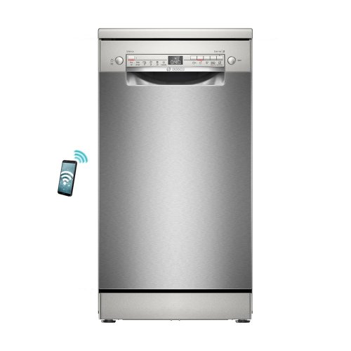 BOSCH SPS2HKI58E Ελεύθερο Πλυντήριο Πιάτων με Wi-Fi για 10 Σερβίτσια Π45xY84.5εκ. Inox 0041119