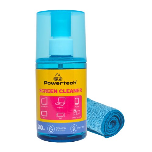 POWERTECH PT-1312 Σπρέι Καθαρισμού Οθόνης PT-1312 με Πανί Μικροϊνών, 200ml 0041215