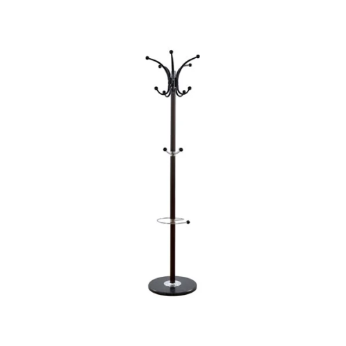 HOMEMARKT 0503064 Καλόγηρος  ΜεταλλικόςSHIA HM0038.05  Περιστρεφόμενος Καρυδί  Με Μάρμαρο Φ.37x170 εκ. 0041289