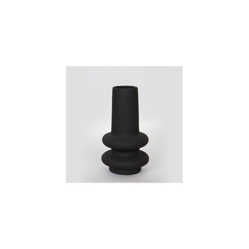 ESTHETI 752-20273  Διακοσμητικό Βάζο Κεραμικό Μαύρο 18x18x32cm 0041300