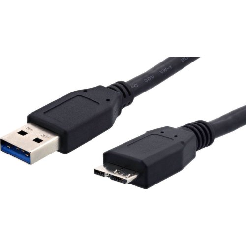 POWERTECH CAB-U004 Regular USB 3.0 to micro USB-B Cable Μαύρο 1.5m 0041334