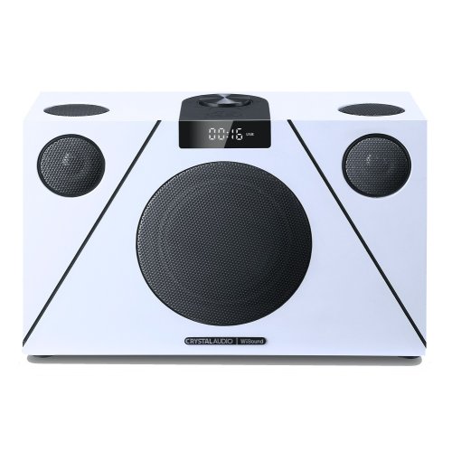 CRYSTAL AUDIO Ηχοσύστημα 6.1 3D-74 WiSound 100W με CD Player και Bluetooth Λευκό / Μαύρο 0041570