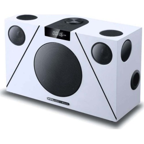 CRYSTAL AUDIO Ηχοσύστημα 6.1 3D-74 WiSound 100W με CD Player και Bluetooth Λευκό / Μαύρο 0041570