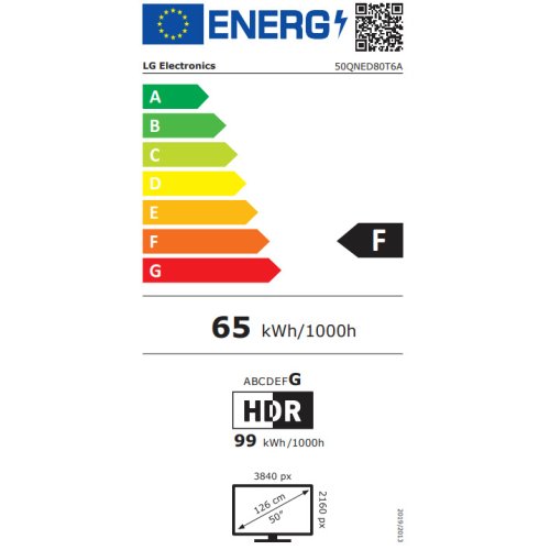 LG 50QNED80T6A  Smart Τηλεόραση 50