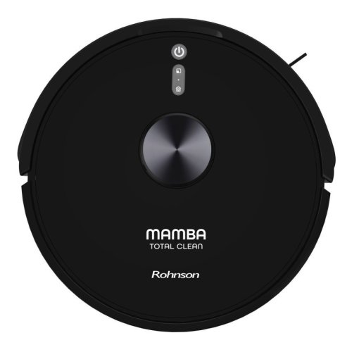 ROHNSON Mamba RM-04 Total Clean Σκούπα Ρομπότ για Σκούπισμα & Σφουγγάρισμα με Χαρτογράφηση και Wi-Fi Μαύρη 0041594