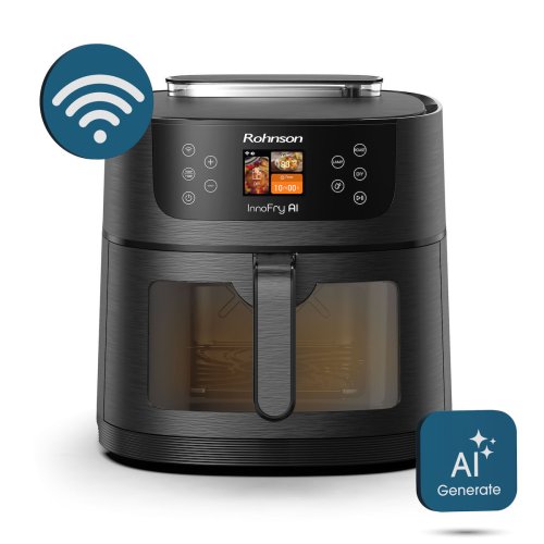 ROHNSON R-2884 AI Air Fryer με Wi-Fi 8lt Μαύρο 0041597