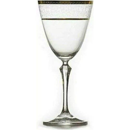 Bohemia Elisabeth  Ποτήρι Κρασιού από Κρύσταλλο 250ml Κολωνάτο S/6τμχ 0041701