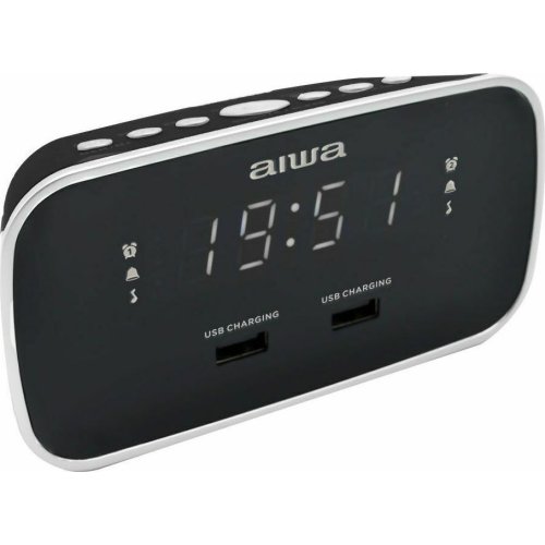 AIWA CRU-19BK Ψηφιακό Ρολόι Επιτραπέζιο με Ξυπνητήρι 0041743