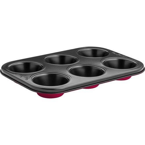 LAMART LT3071 Base Φόρμα Ζαχαροπλαστικής για Cupcakes/Muffins από Αλουμίνιο 6 Θέσεων 26x18x2.5εκ. 0041764