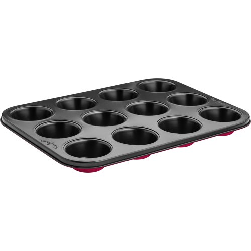 LAMART LT3072 Base Φόρμα Ζαχαροπλαστικής για Cupcakes/Muffins από Αλουμίνιο 12 Θέσεων 35x26x3εκ. 0041765