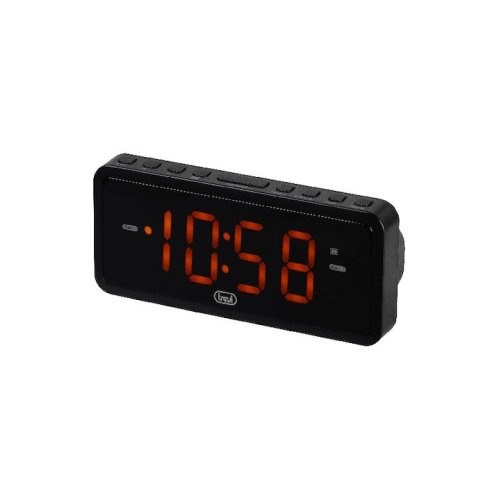 TREVI EC-882 Επιτραπέζιο Ψηφιακό Ρολόι Μαύρο 0041843