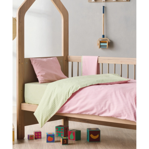 KENTIA Zuccero 14 Σεντόνι Κούνιας  Σετ 3 τμχ 2(120χ170)+(30χ40) 0041861