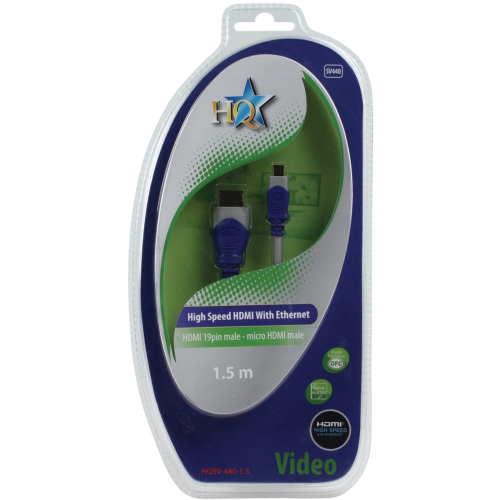 HQSV-440 HDMI MALE - MICRO HDMI MALE 1,5M 320688