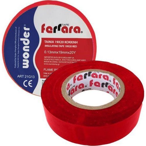 EUROLAMP 147-34002 19x20 Ταινία Κόκκινη 0038626