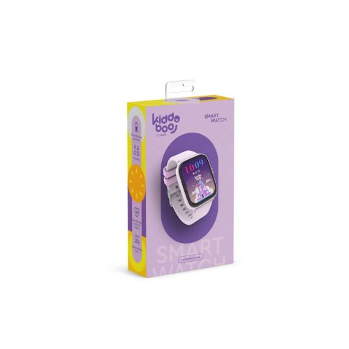 KIDDOBOO KB019C2LIL  Παιδικό Smartwatch με Δερμάτινο Λουράκι Λιλά 0038900