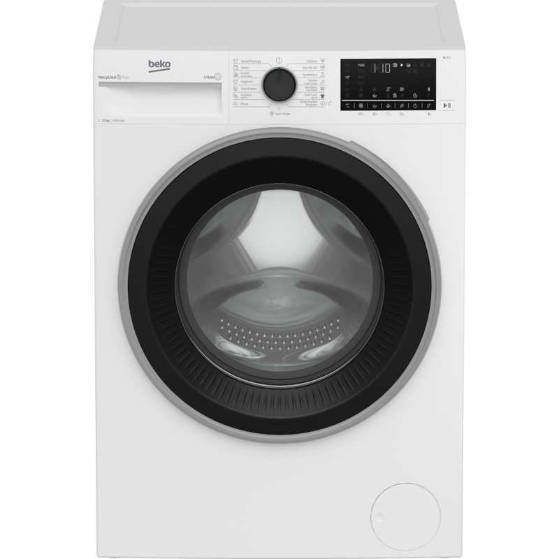 BEKO WFT5124111W Πλυντήριο Ρούχων με Λειτουργία Ατμού 12kg - 84x60x58εκ. 0037530