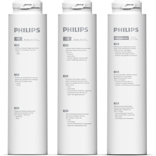 PHILIPS AUT883/10 Ανταλακτικά Φίλτρα Αντίστρωφης Οσμοσης Για PHILIPS AUT3268 3 τμχ 0038773