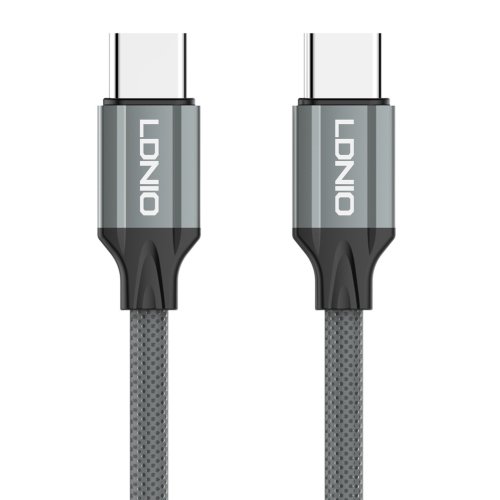 LDNIO LC441 USB 2.0 Cable USB-C male - USB-C 65W Γκρι 1m 0040587