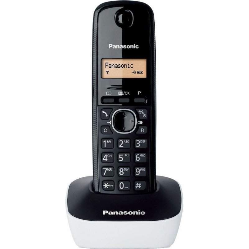 PANASONIC KX-TG1611SPW Ψηφιακό Ασύρματο Τηλέφωνο Ασύρματο Τηλέφωνο Μαύρο/Λευκό 0040643 PANASONIC KX-TG1611SPW Ψηφιακό Ασύρματο Τηλέφωνο Ασύρματο Τηλέφωνο Μαύρο/Λευκό 0040643