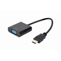 CABLEXPERT A-HDMI-VGA-04 Καλώδιο αντάπτορας HDMI Σε VGA  CABLE SINGLE PORT Μαύρο 0040694