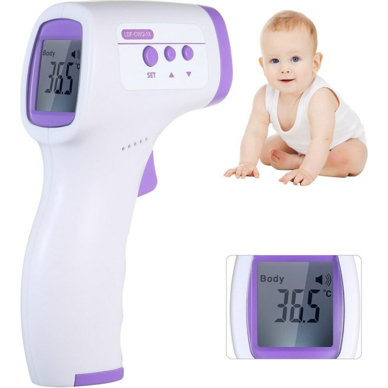 CLEVER 090045 THERM LDF CWQ 1X Ψηφιακό Θερμόμετρο Μετώπου με Υπέρυθρες Κατάλληλο για Μωρά Μωβ 0040791 CLEVER 090045 THERM LDF CWQ 1X Ψηφιακό Θερμόμετρο Μετώπου με Υπέρυθρες Κατάλληλο για Μωρά Μωβ 0040791