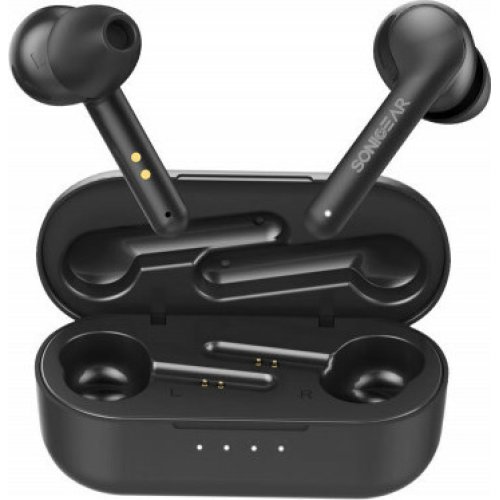 SONIC GEAR TWS 5 Pro In-ear Bluetooth Handsfree Ακουστικά με Θήκη Φόρτισης Μαύρα 0040802