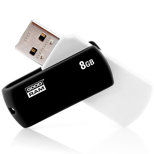 GOODRAM UCO2 USB 2.0 FLASH DRIVE 8GB Μαύρο & Λευκό 0012747