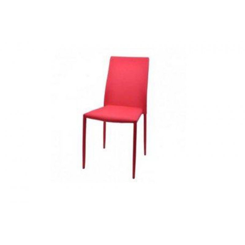 FYLLIANA Y-111 606-14-014 Καρέκλα Κόκκινη με Ύφασμα