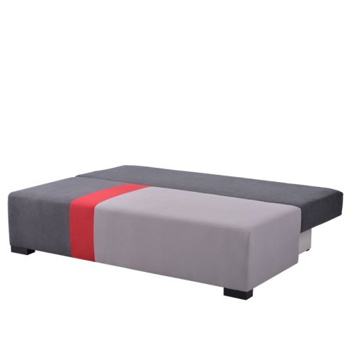 FORMA IDEALE SANTOS 21014337 Καναπές Κρεβάτι Γκρι-Κόκκινο 198*95*81 (21028791) 0008417