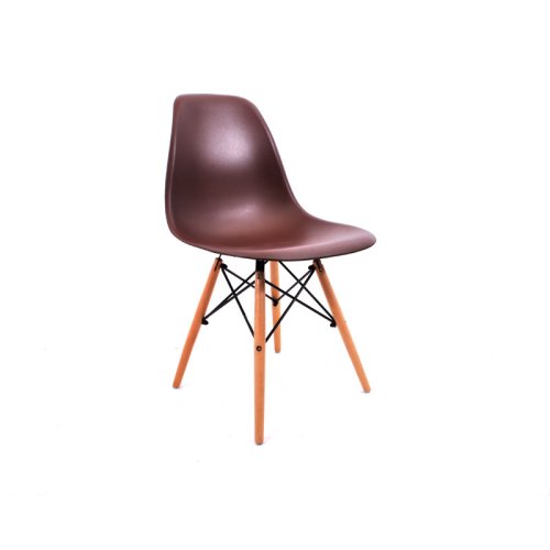 FYLLIANA Y-134 606-25-054 Καρέκλα Καφέ με Ξύλινα Πόδια 46,5χ52χ81,5 0008347